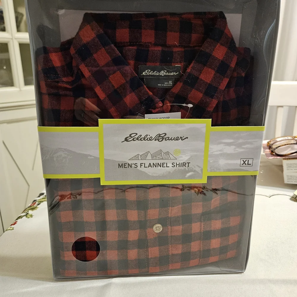 Eddie Bauer Red and Black Plaid Furnitur